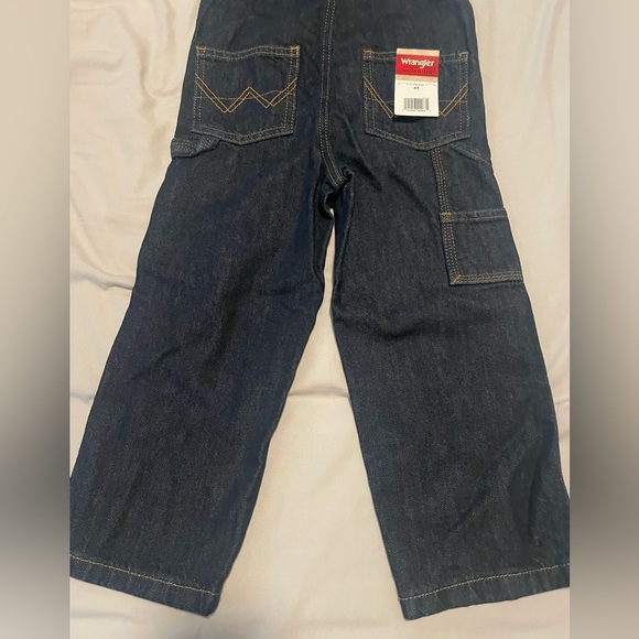 Wrangler Dark Blue Denim Kids Overall Size 4T NWT - Picture 5 of 5